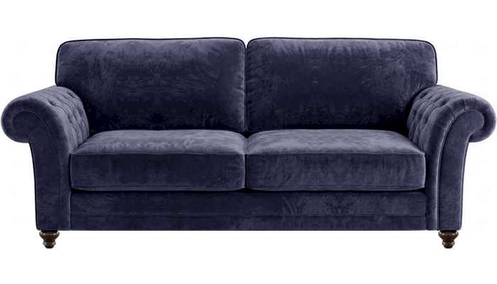 Signature Collection Blenheim 4 Seater Sofa in Celine Inky Fabric